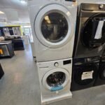 LG WM3470CW 27 Inch Front Load Washer And Electric Dryer Set