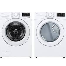 LG New WM3470CW Washer and DLE3400W Electric Dryer Set