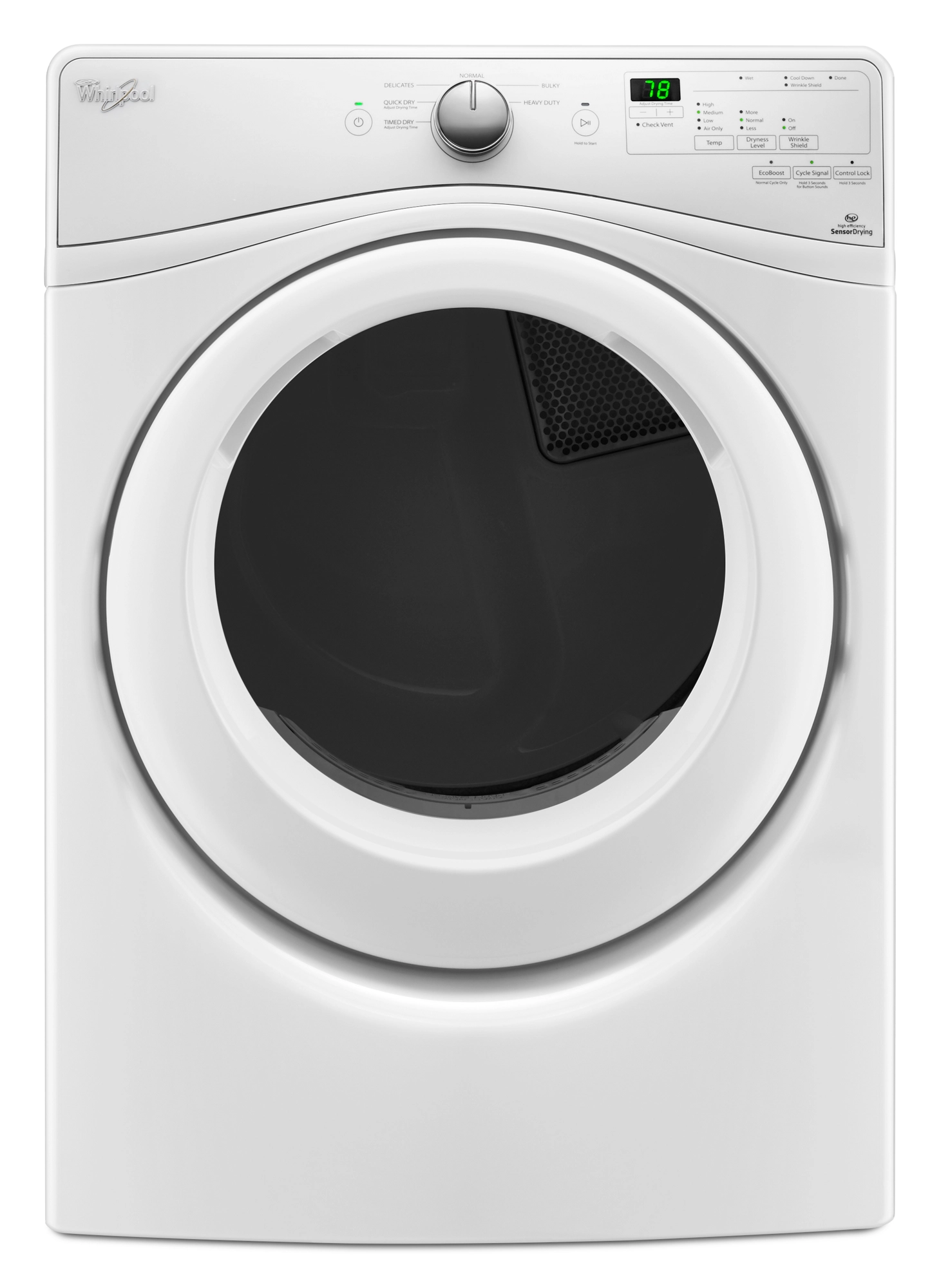 Whirlpool WED75HEFW1 7.4 Cu. Ft. Front Load Electric Dryer