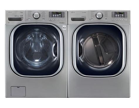 LG WM4070HVA-DLEX4070V Turbo Wash Washer & Steam Dryer Set- Graphite Steel