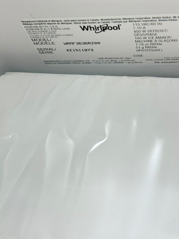 Whirlpool WRMF3636RZ00 New 36 Inch 4-Door Refrigerator- Stainless Steel - Image 4