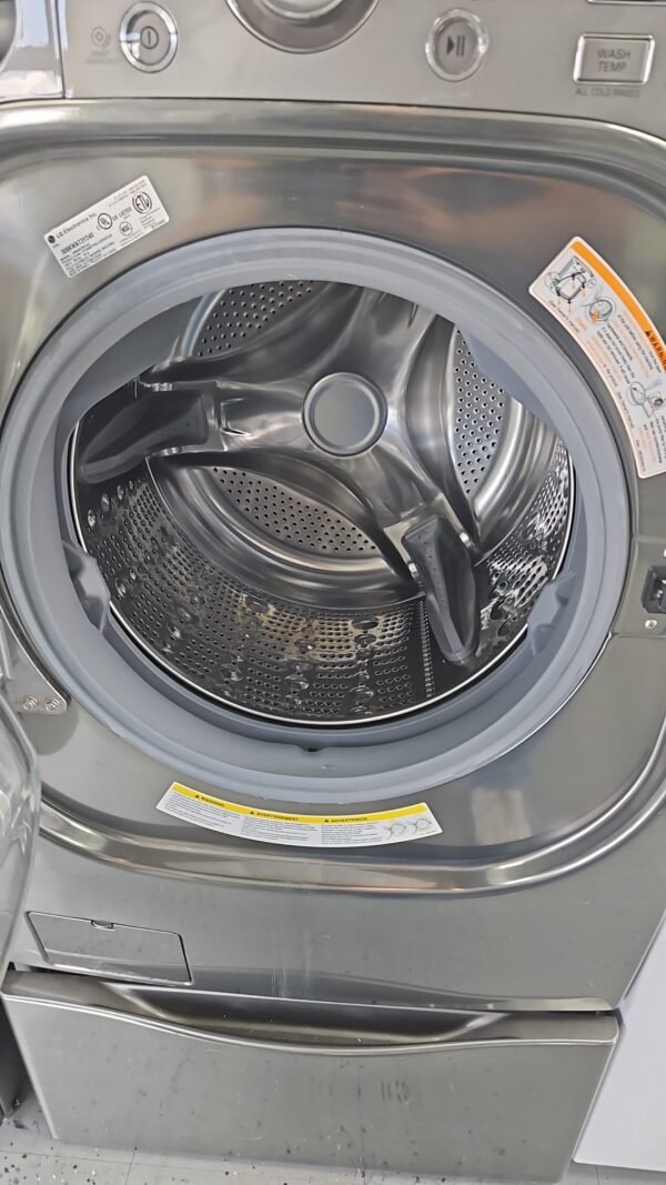 LG WM4070HVA-DLEX4070V Turbo Wash Washer & Steam Dryer Set- Graphite Steel - Image 3