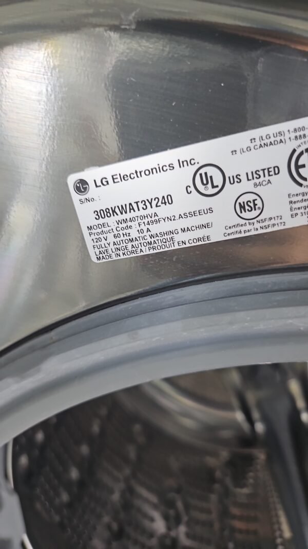 LG WM4070HVA-DLEX4070V Turbo Wash Washer & Steam Dryer Set- Graphite Steel - Image 5