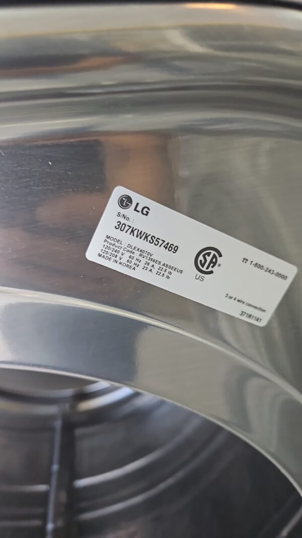 LG WM4070HVA-DLEX4070V Turbo Wash Washer & Steam Dryer Set- Graphite Steel - Image 6