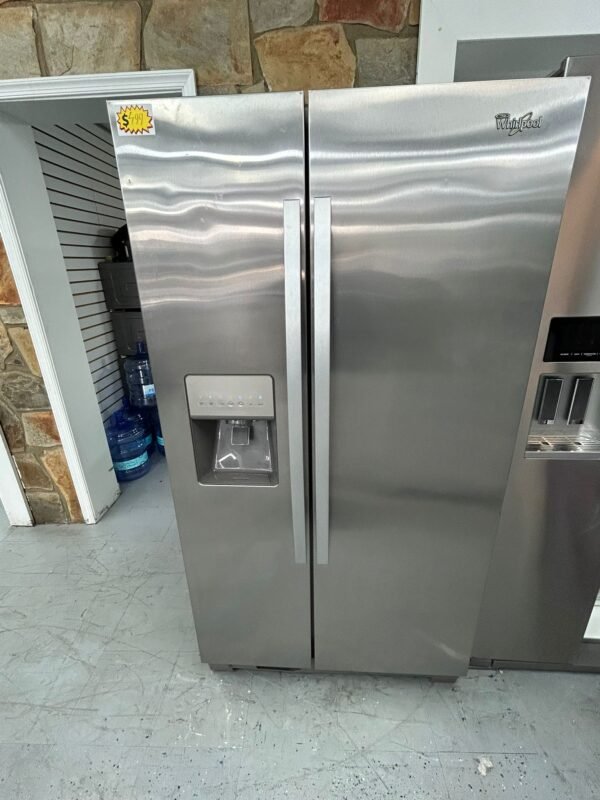 Whirlpool WRS325FDAM04 Used 36 Inch Side-by-Side Refrigerator- Stainless Steel - Image 2
