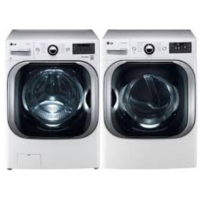 LG WM8000HWA DLEX8000W Ultra Large Washer/Dryer Set- White