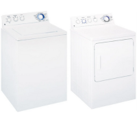 GE 27" WJRR4170E6WW DWXR483EB3WW Washer Dryer Set