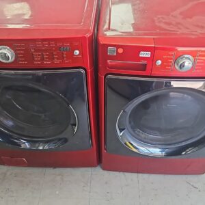 Kenmore Elite 27" Red Front Load Washer Dryer Set